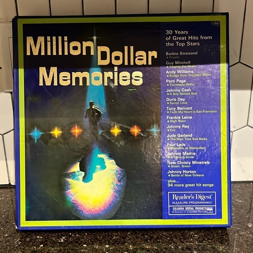 Million Dollar Memories Various Artist 9 Vinyl Record Set Readers Digest